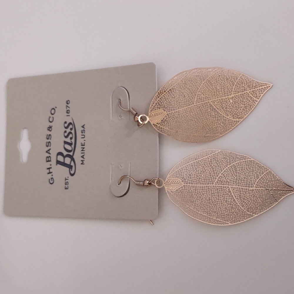 G H. Bass & Co Leaf Earrings